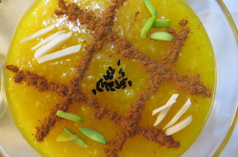 Sholeh Zard Recipe (Saffron Rice Pudding)