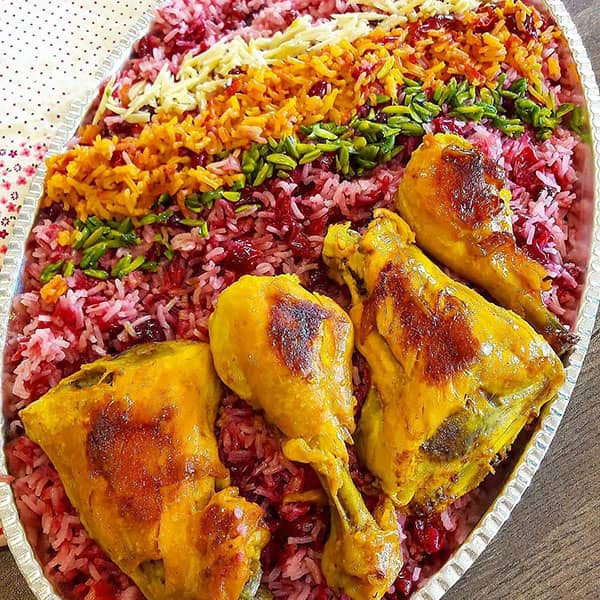 albaloo polo with chicken