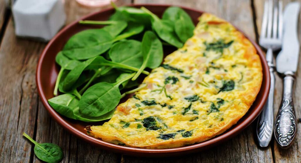 Persian  spinach omelet