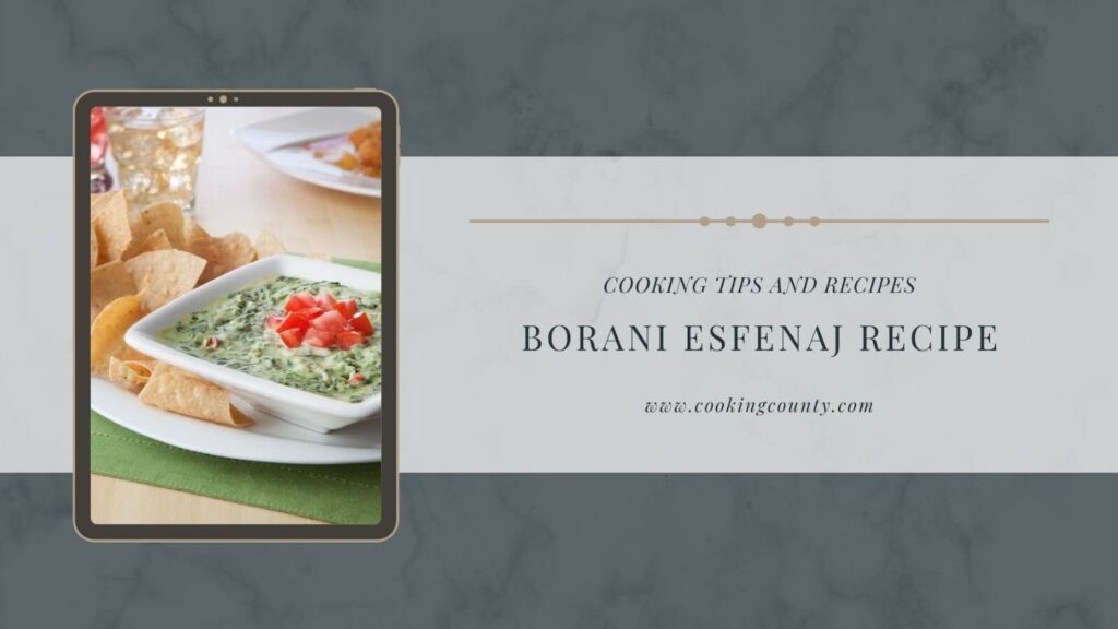 borani esfenaj recipe