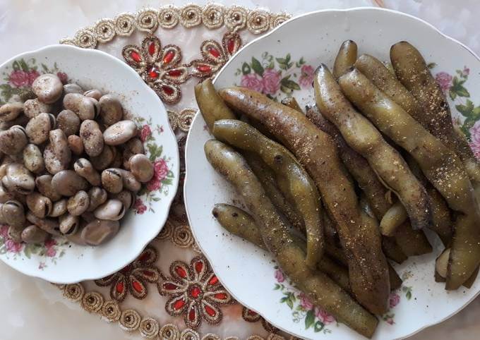 cooked iranian broad beans recipe