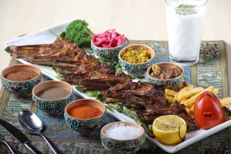 Persian shishlik kebab