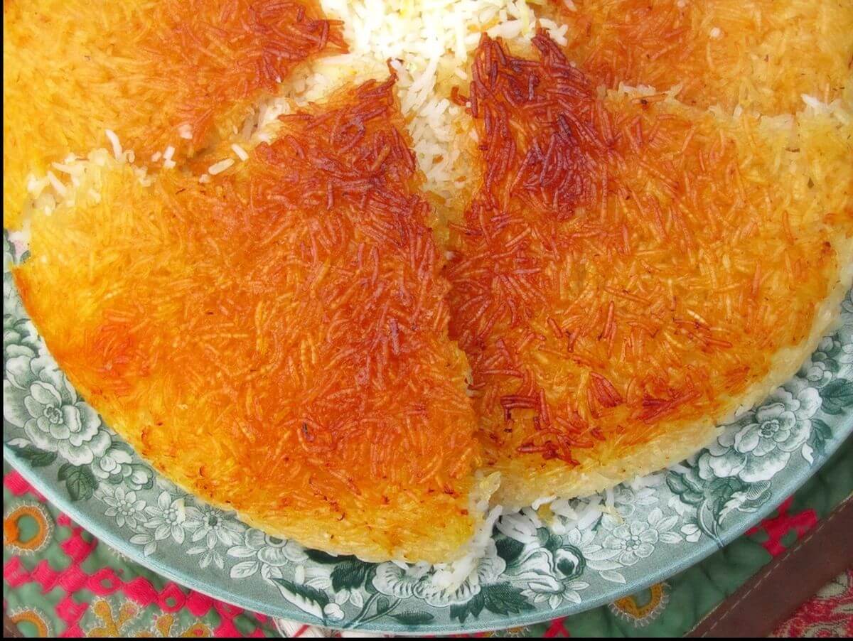 Worlds of Flavor: Persian Saffron Rice - Tiny Urban Kitchen
