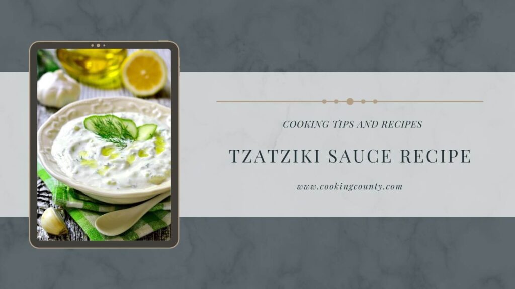 Tzatziki Sauce recipe