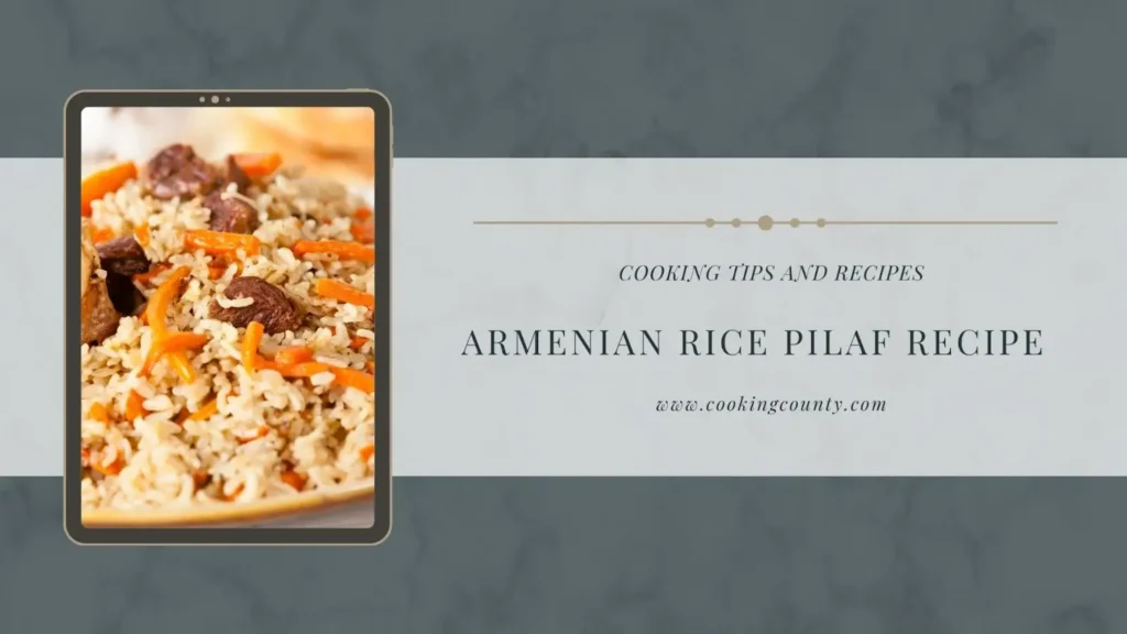 Armenian rice pilaf recipe