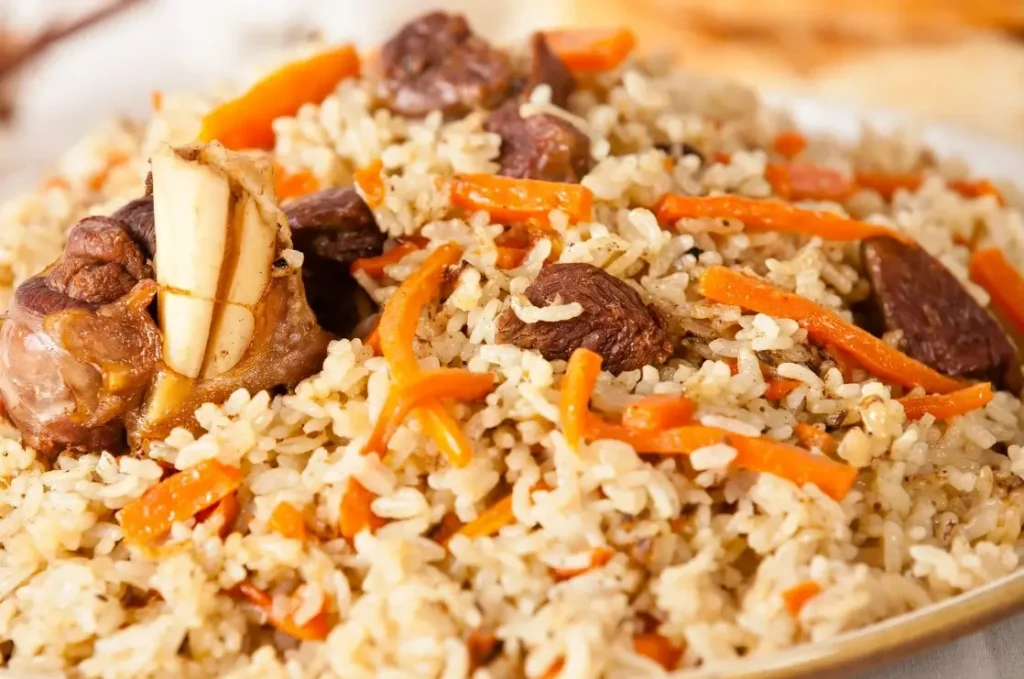 Armenian rice pilaf with carrot