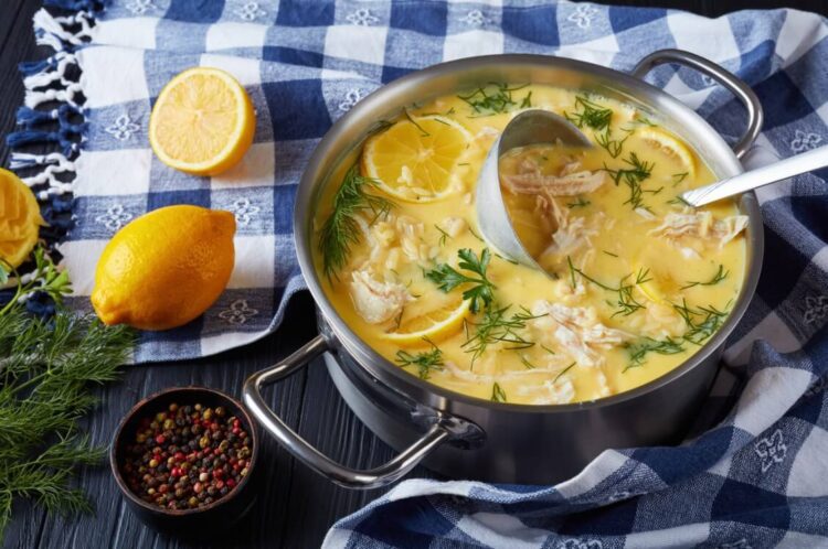 Greek Avgolemono Soup Recipe