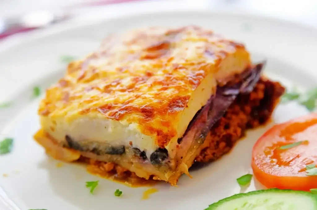 meat and eggplant Moussaka recipe