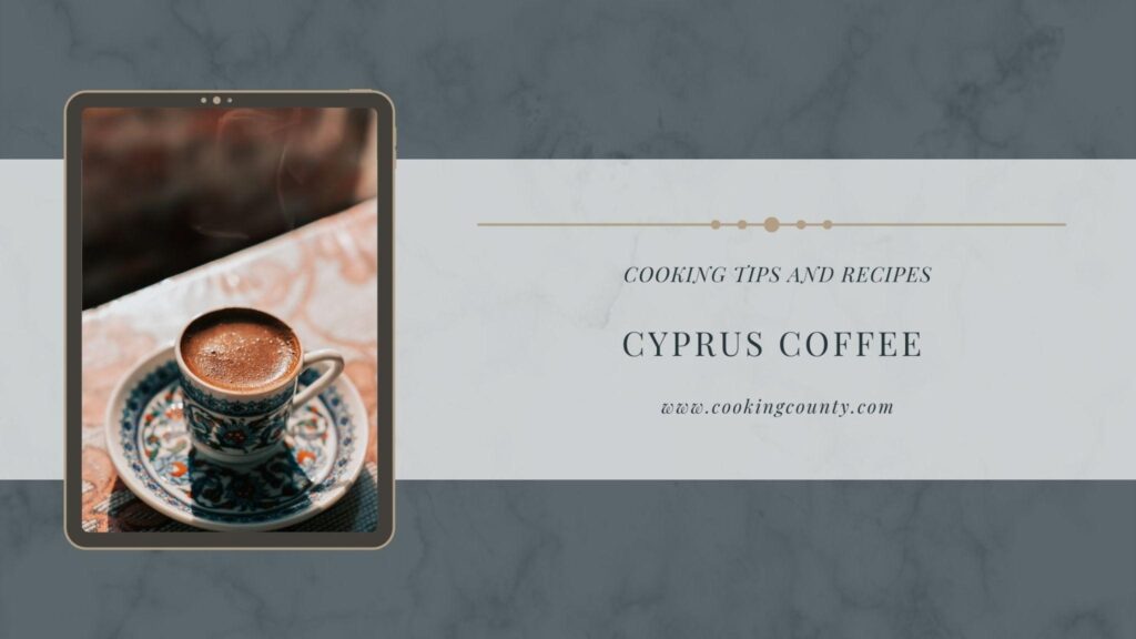 Cyprus coffee recipe