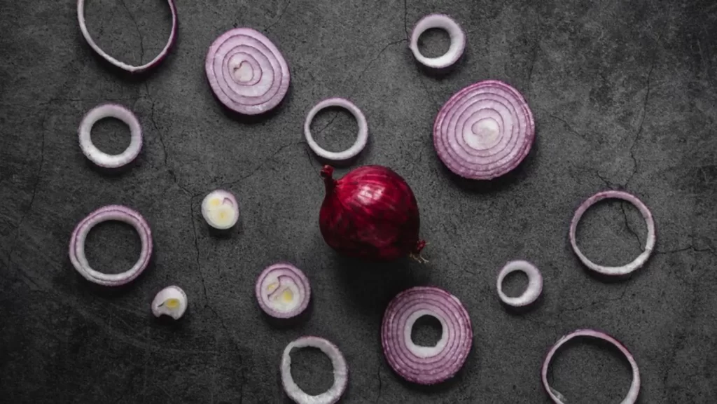 chopped onion for shishlik recipe